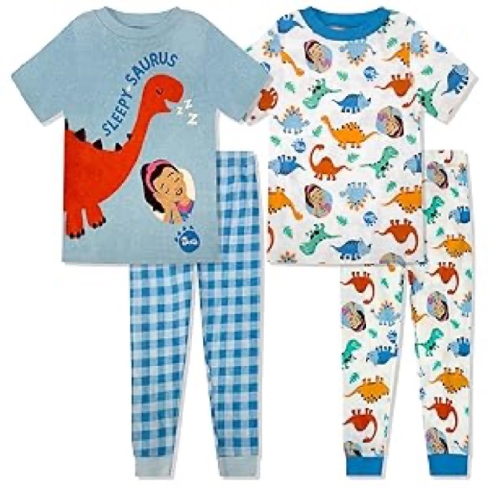 Ms. Rachel 4-piece "Sleepy Saurus" pajama set💤🦕 Made for Toddlers